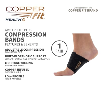Copperfit Unisex Arch Relief Support Wrap - Unisex