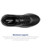Brooks Addiction Walker 2 - Men's Black/Black Shoe Deals Outlet