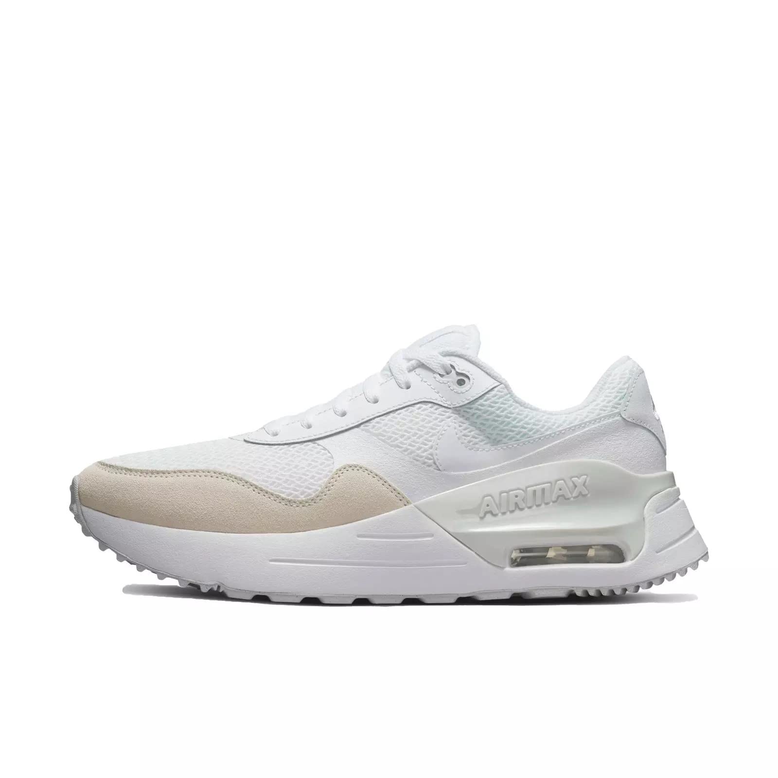 Nike Air Max System - Men's White/White - pure Platinum Shoe Deals Outlet