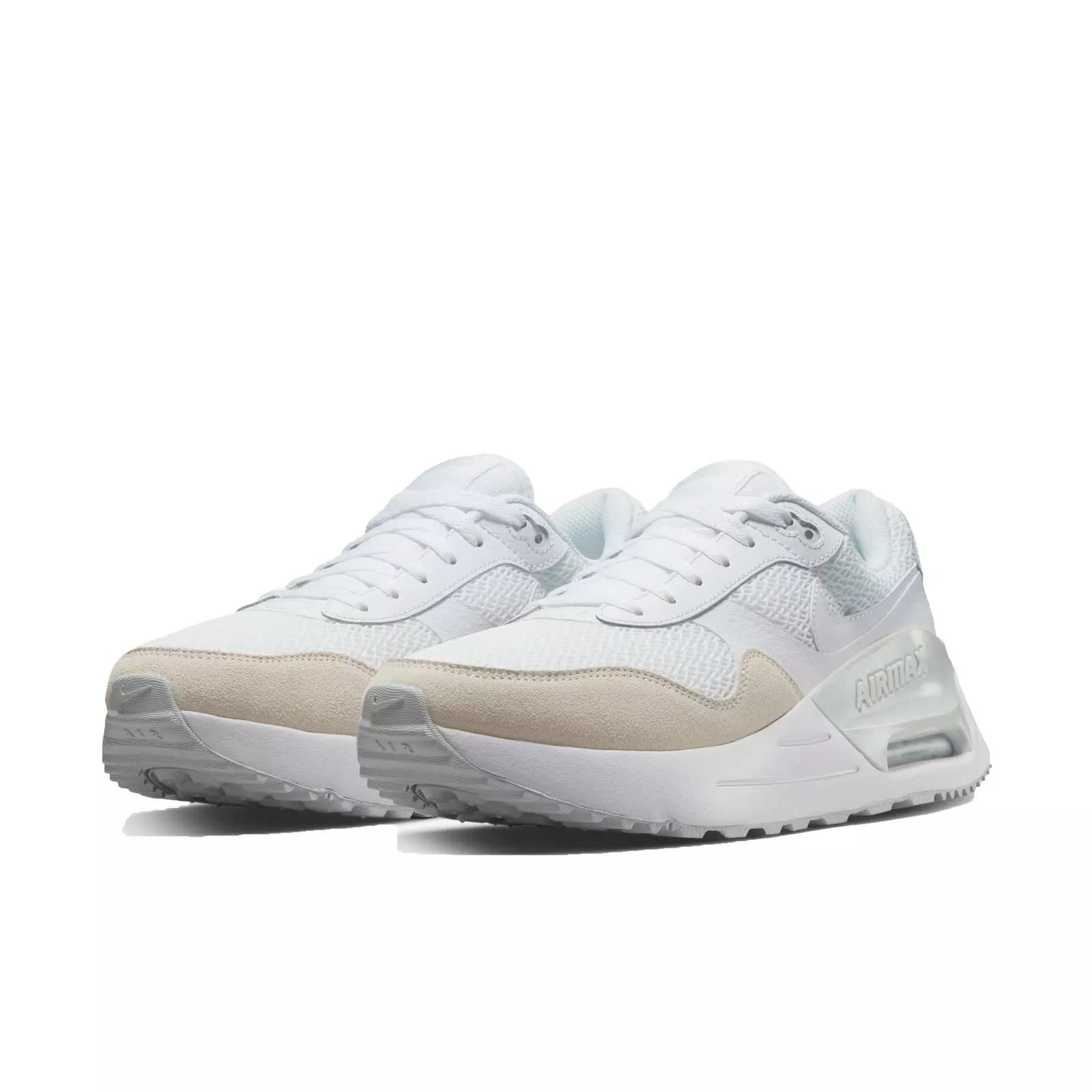 Nike Air Max System - Men's White/White - pure Platinum Shoe Deals Outlet