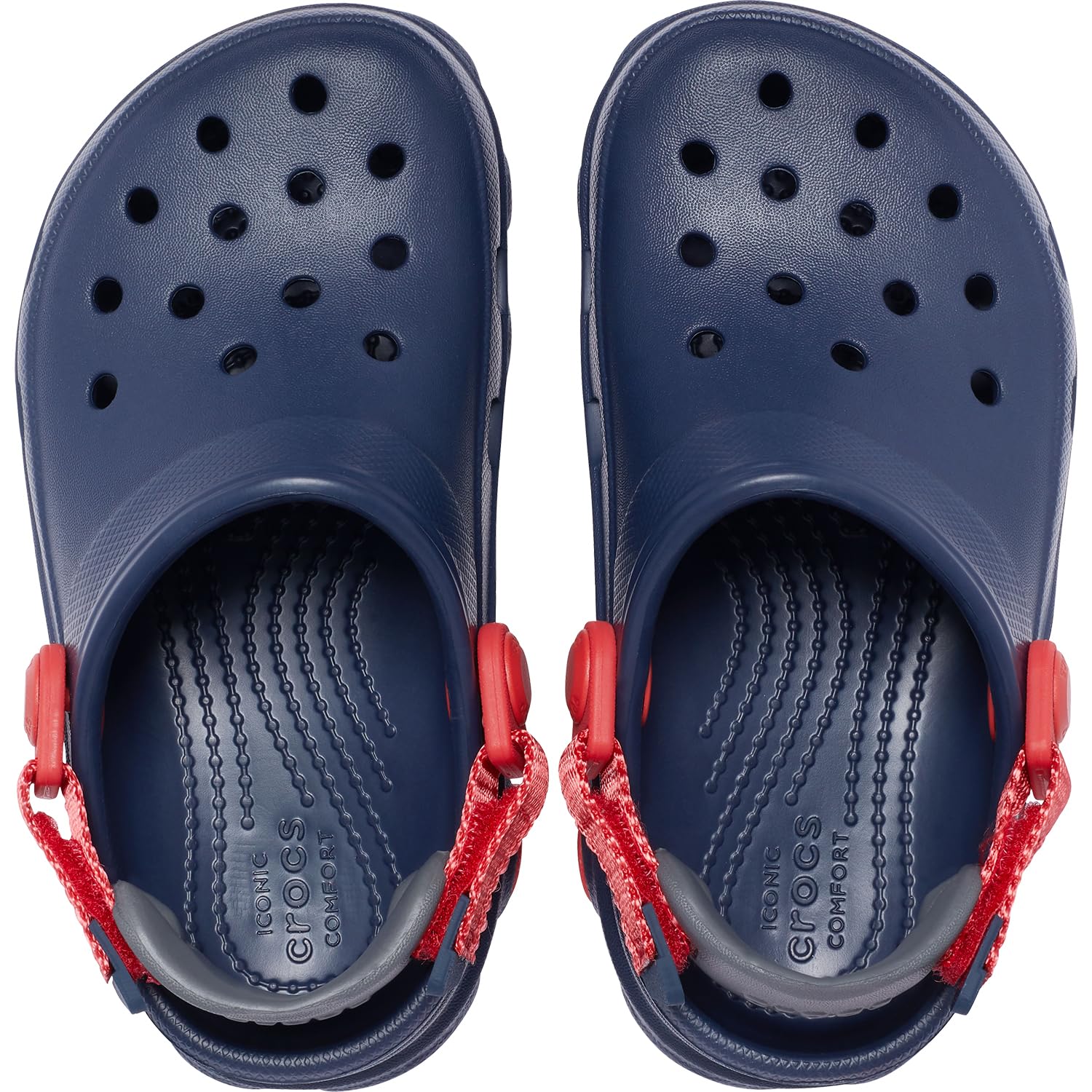 Crocs All Terrain Clog - Kids Navy/Red Shoe Deals Outlet