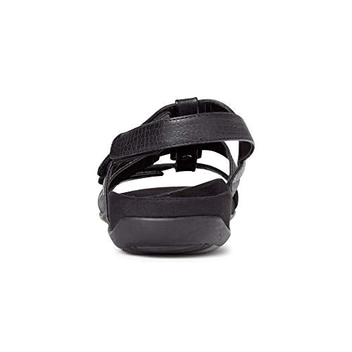 VIONIC Amber Adjustable Sandal - Women's Black Crocodile Shoe Deals Outlet