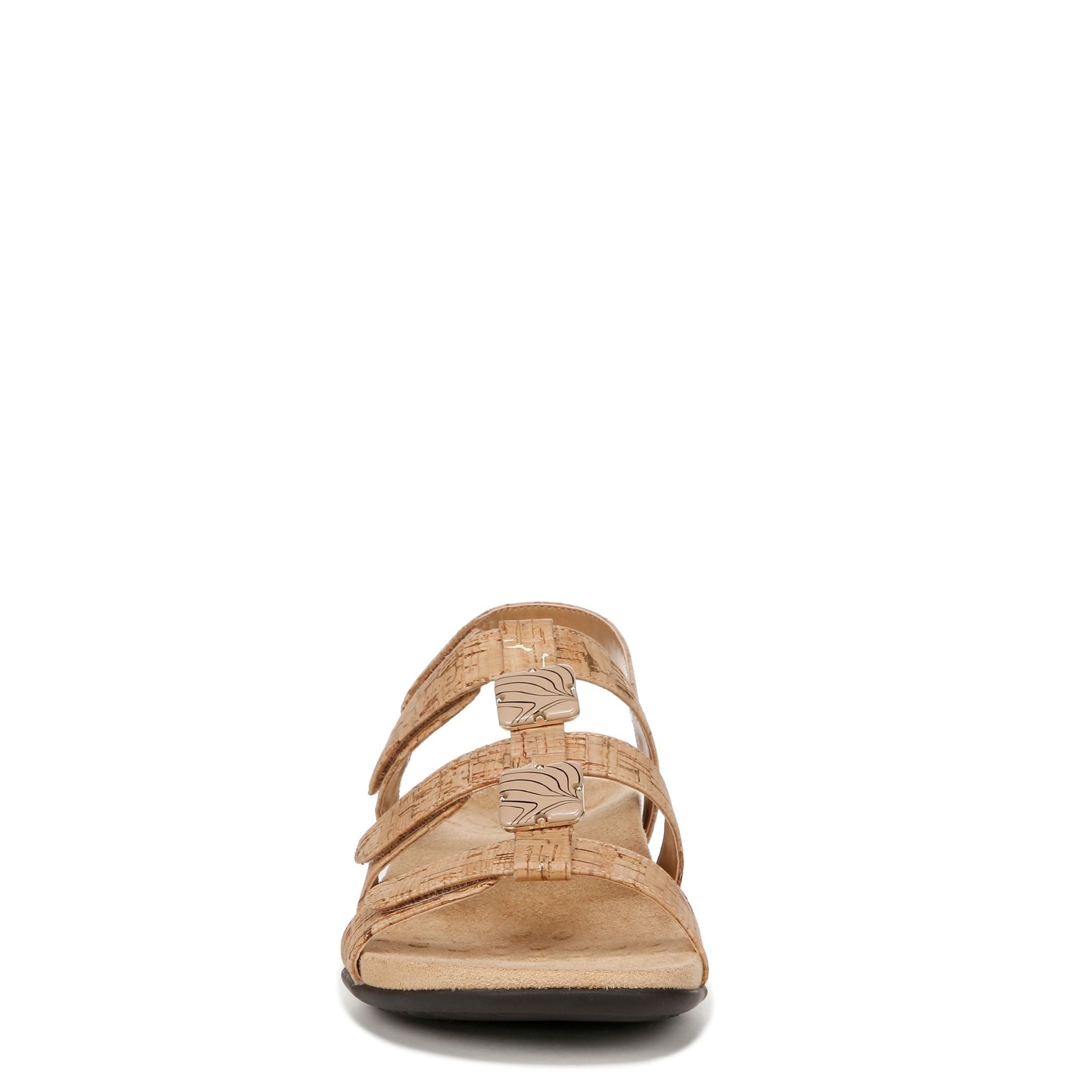 VIONIC Amber Adjustable Sandal - Women's Gold Cork Shoe Deals Outlet
