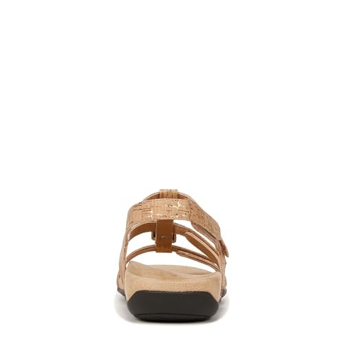 VIONIC Amber Adjustable Sandal - Women's Gold Cork Shoe Deals Outlet