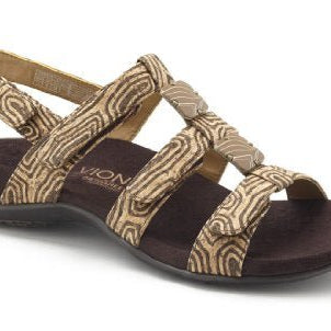 VIONIC Amber Adjustable Sandal - Women's Black Crocodile Shoe Deals Outlet