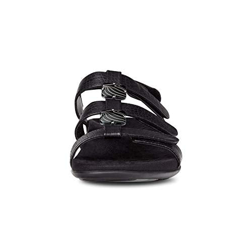 VIONIC Amber Adjustable Sandal - Women's Black Crocodile Shoe Deals Outlet