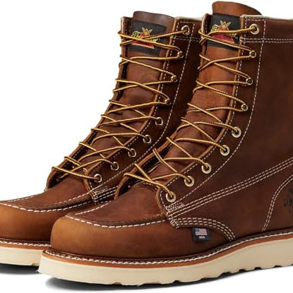 Thorogood American Heritage Moc Toe Maxwear Wedge Trail 8 inch - Men's Trail Crazyhorse Shoe Deals Outlet
