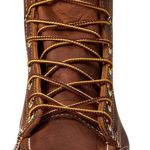 Thorogood American Heritage Moc Toe Maxwear Wedge Trail 8 inch - Men's Trail Crazhyhorse - Cream Shoe Deals Outlet