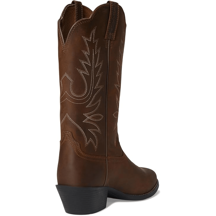 Ariat Heritage Western R Toe Distressed Brown 8 B 751702411341 Shoe Deals Outlet