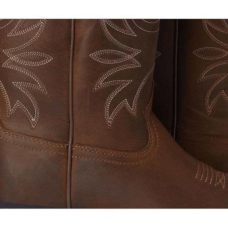 Ariat Heritage Western R Toe Distressed Brown 8 B 751702411341 Shoe Deals Outlet