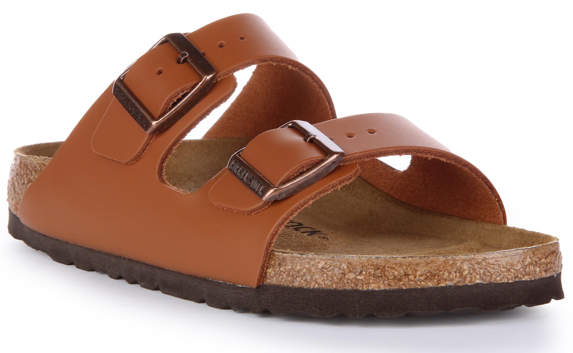 Birkenstock Arizona Natural Leather - Unisex Ginger Brown Shoe Deals Outlet