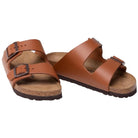 Birkenstock Arizona Natural Leather - Unisex Ginger Brown Shoe Deals Outlet