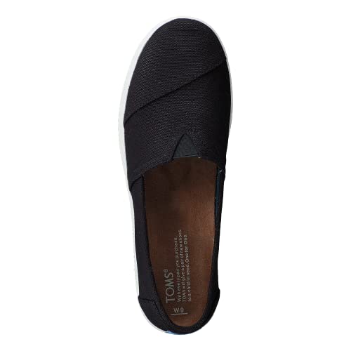 TOMS Avalon Canvas - Women's Black Shoe Deals Outlet