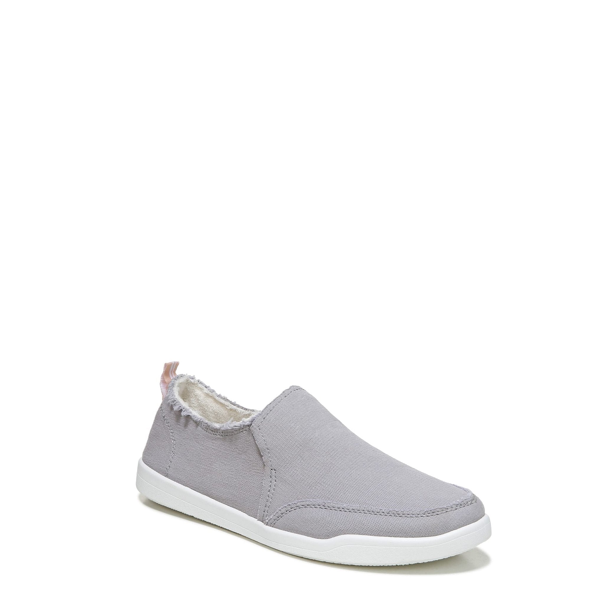 VIONIC Beach Malibu Slip - on Sneaker - Women's Light Grey Canvas Shoe Deals Outlet