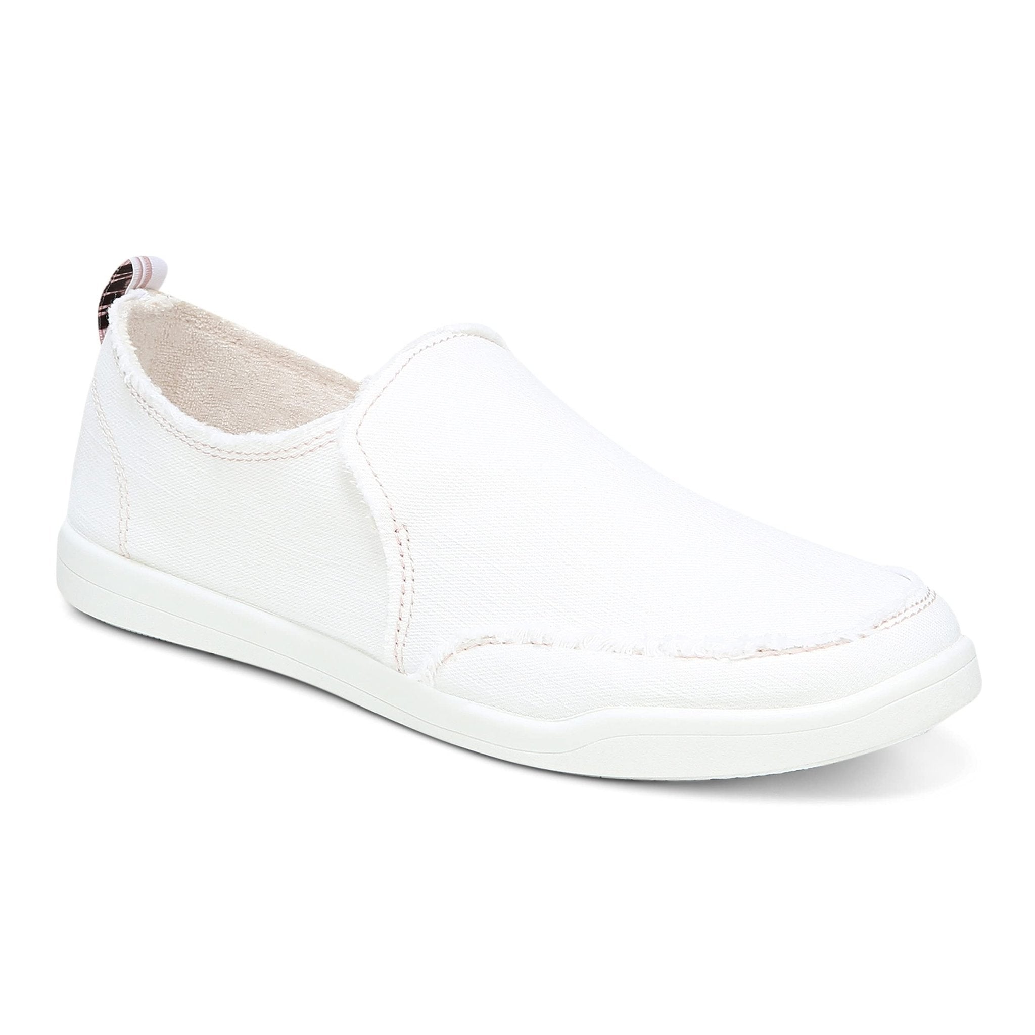 VIONIC Beach Malibu Slip - on Sneaker - Women's Cream Canvas Shoe Deals Outlet