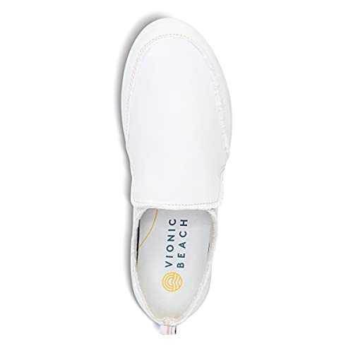 VIONIC Beach Malibu Slip - on Sneaker - Women's Cream Canvas Shoe Deals Outlet