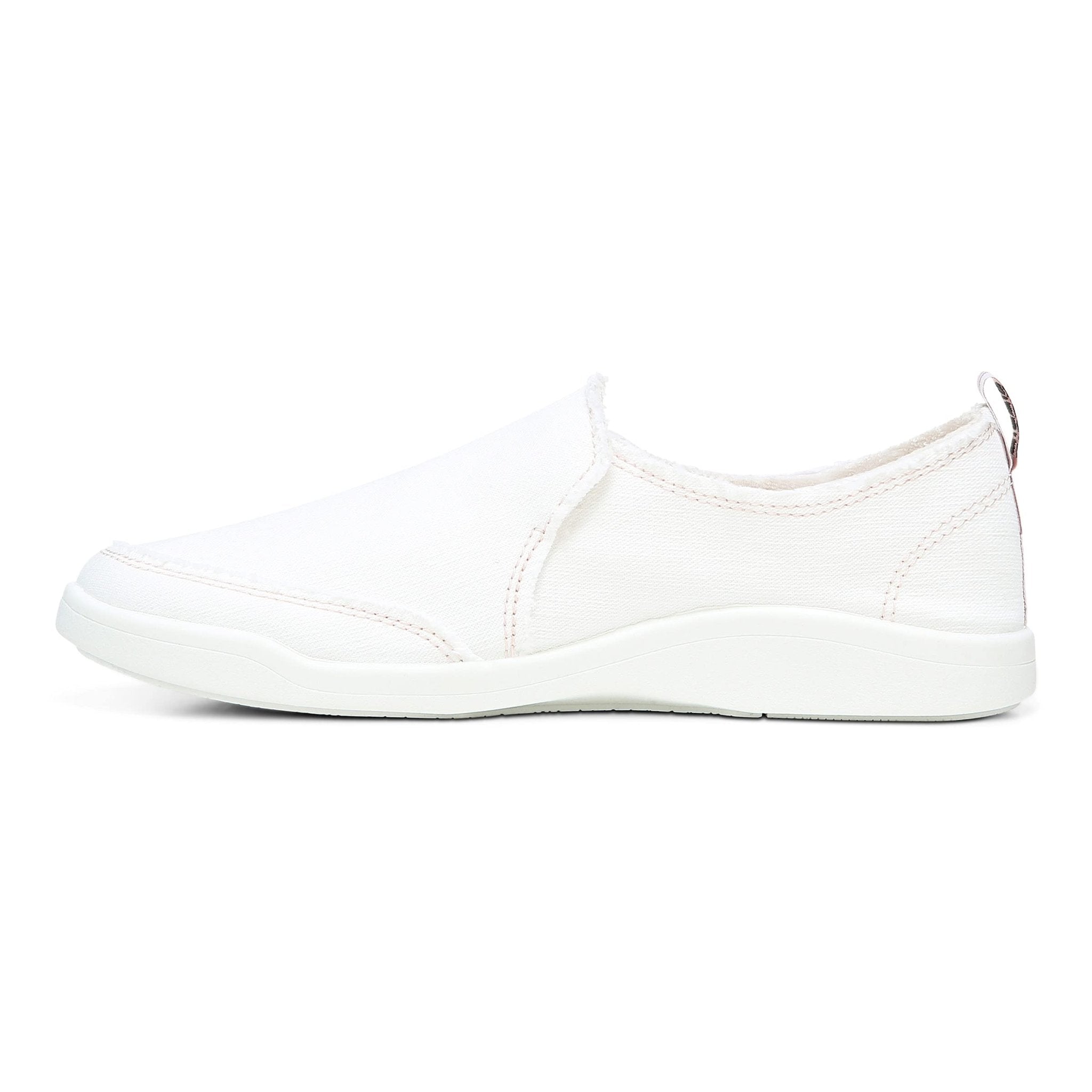 VIONIC Beach Malibu Slip - on Sneaker - Women's Cream Canvas Shoe Deals Outlet