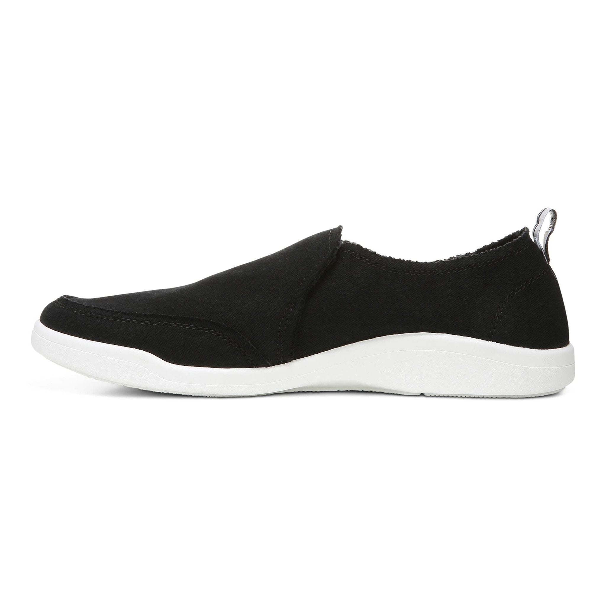 VIONIC Beach Malibu Slip - on Sneaker - Women's Black Canvas Shoe Deals Outlet