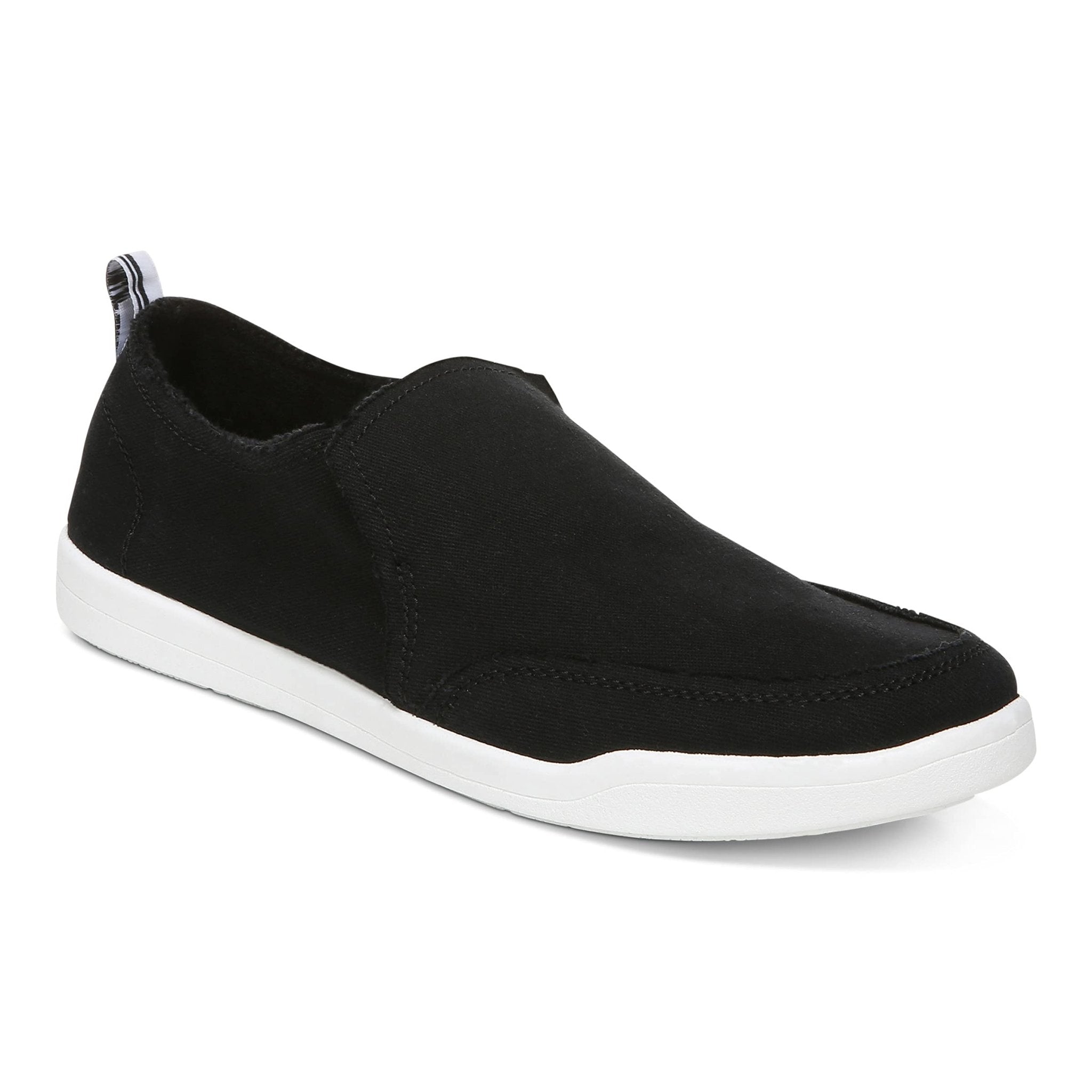 VIONIC Beach Malibu Slip - on Sneaker - Women's Black Canvas Shoe Deals Outlet