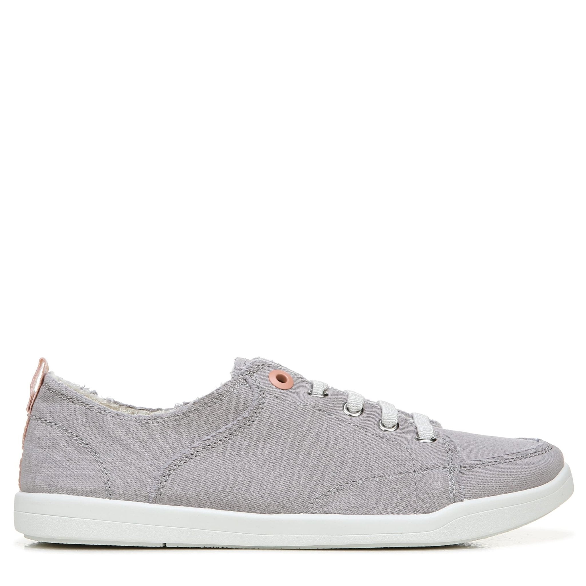 VIONIC Beach Pismo Lace - Up Sneaker - Women's Light Grey Canvas Shoe Deals Outlet