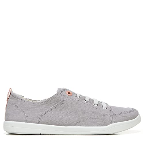 VIONIC Beach Pismo Lace - Up Sneaker - Women's Light Grey Canvas Shoe Deals Outlet