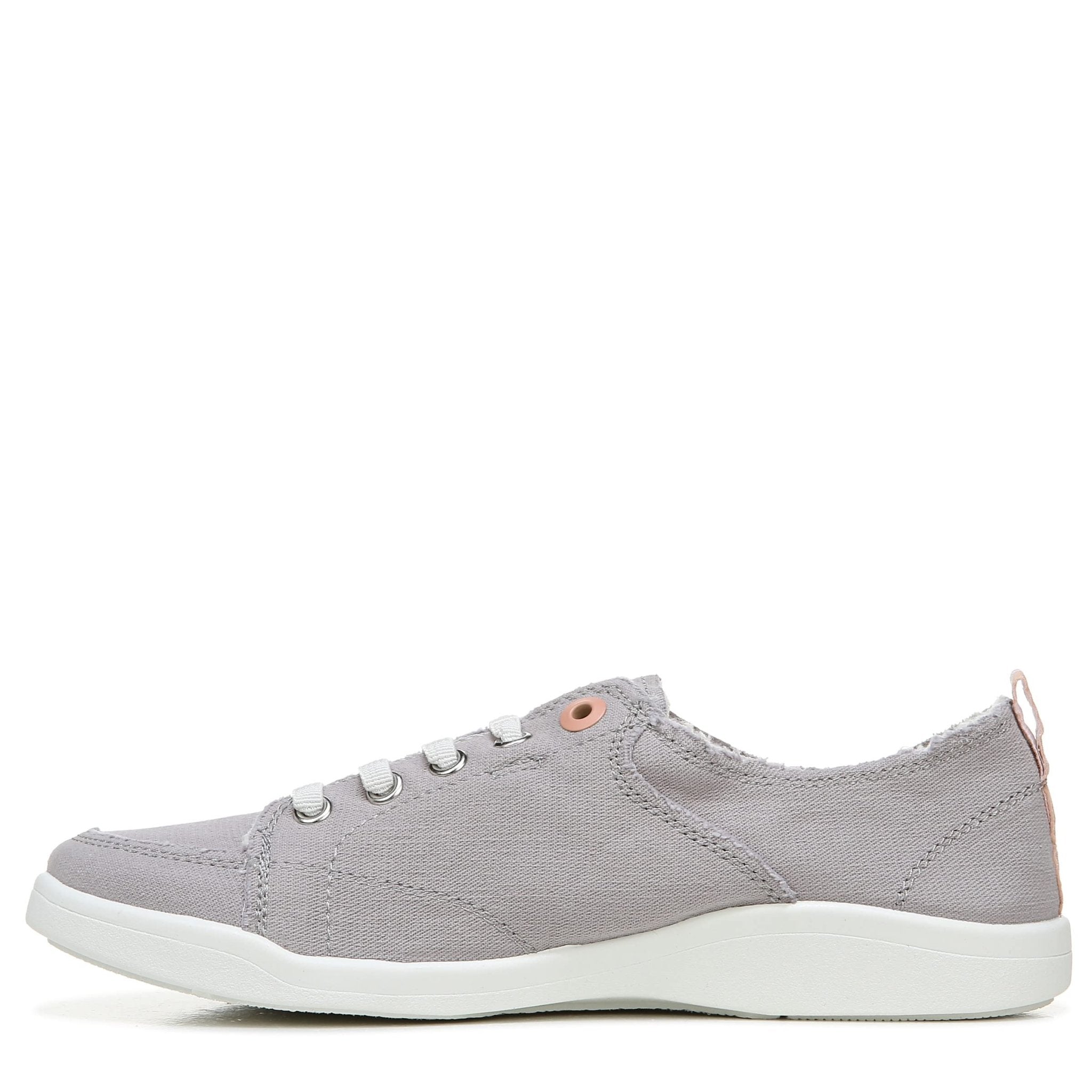 VIONIC Beach Pismo Lace - Up Sneaker - Women's Light Grey Canvas Shoe Deals Outlet