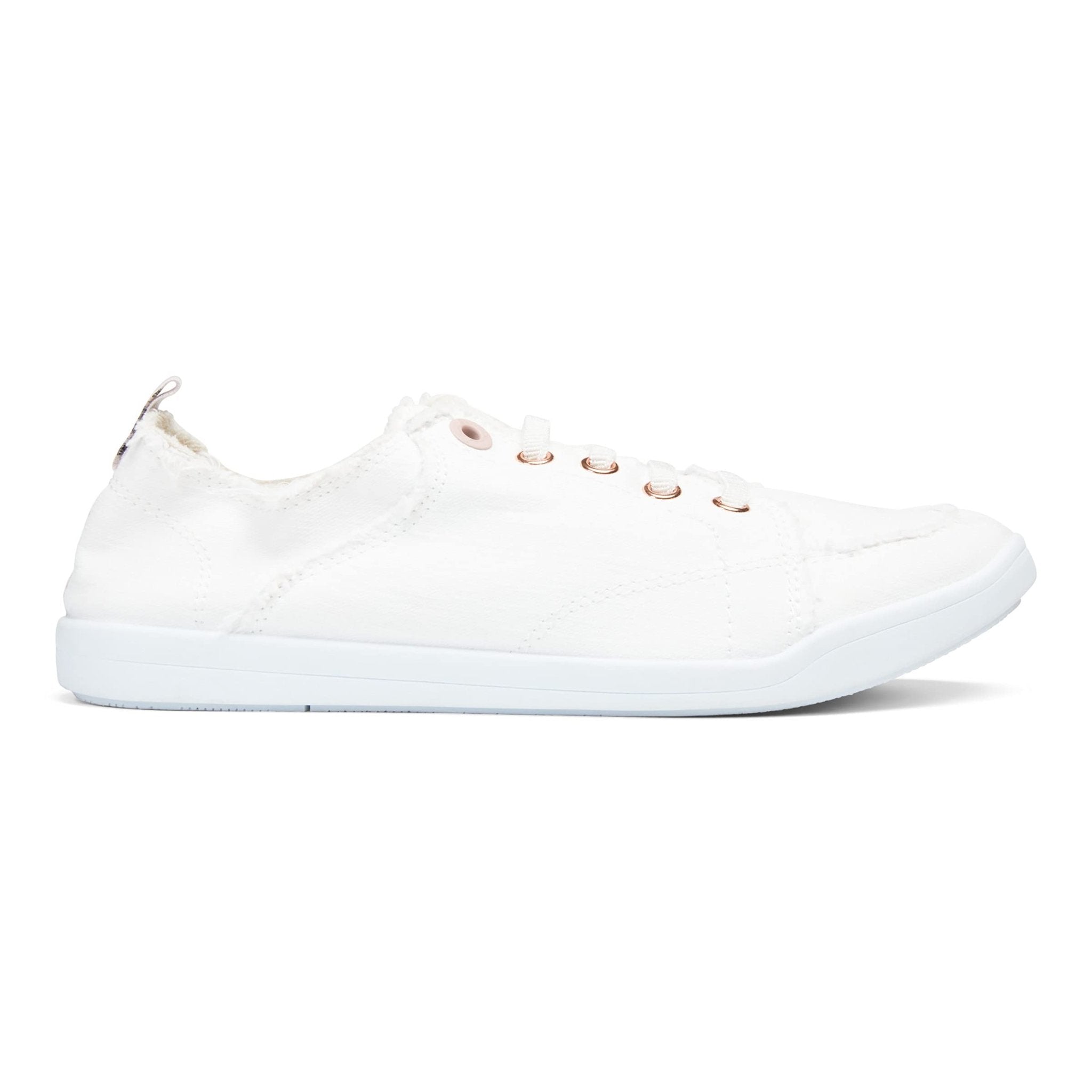VIONIC Beach Pismo Lace - Up Sneaker - Women's Cream Canvas Shoe Deals Outlet