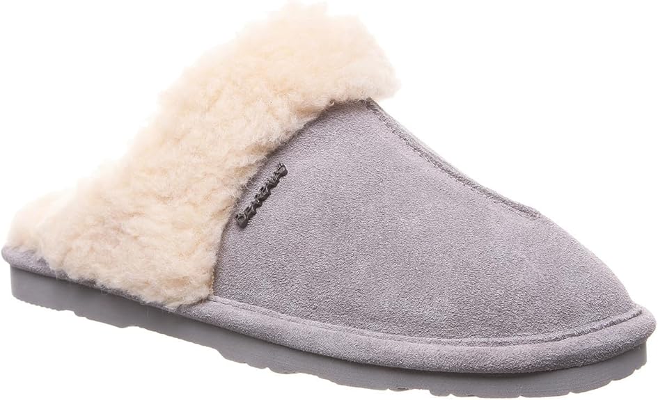 BEARPAW Loketta Suede Slippers Seal Brown 9 M 889918396982 Shoe Deals Outlet