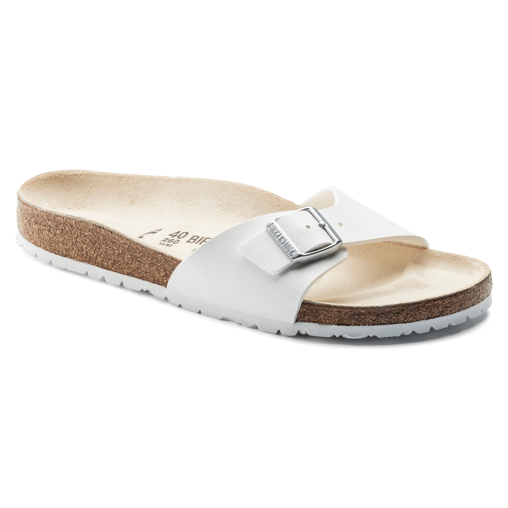Birkenstock Madrid Birko - Flor White 4 - 4.5 M 736399435627 Shoe Deals Outlet