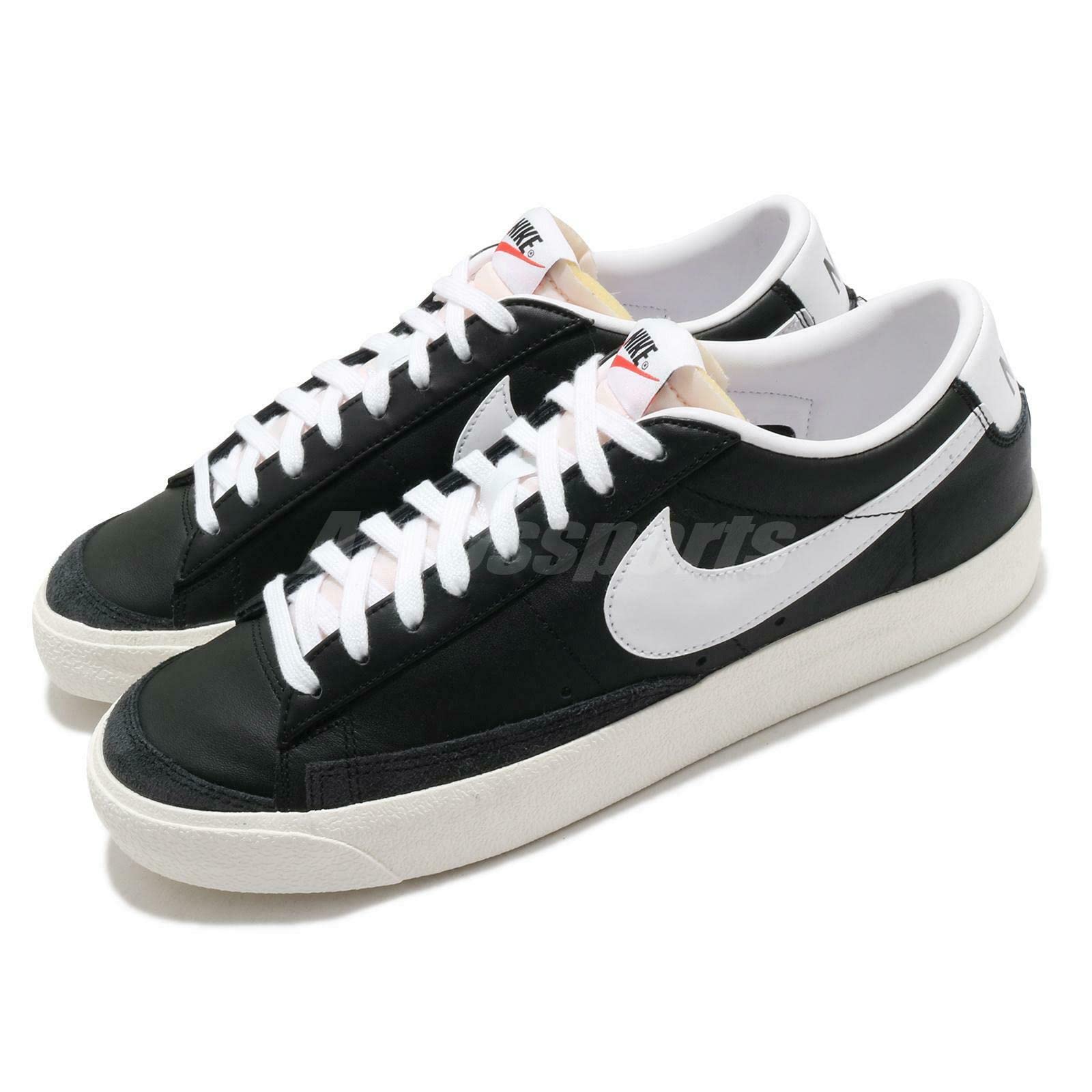Nike Blazer Low 77 Vintage - Men's Black/White - sail - black Shoe Deals Outlet