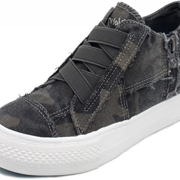 Blowfish Malibu Mamba Black Canvas 6.5 M 193529047691 Shoe Deals Outlet