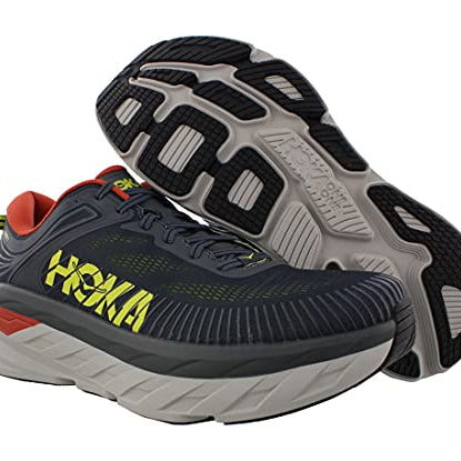 Hoka Bondi 7 - Men's Turbulence/Chili Shoe Deals Outlet