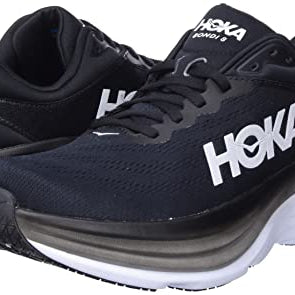 Hoka Bondi 8 - Men's Black/White Shoe Deals Outlet
