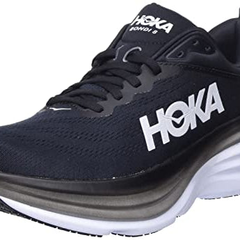 Hoka Bondi 8 - Men's Black/White Shoe Deals Outlet