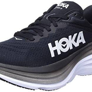 Hoka BONDI 8 - Women's Black/White Shoe Deals Outlet