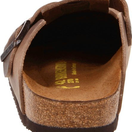 Birkenstock Boston Oiled Leather - Unisex Tobacco Brown Shoe Deals Outlet