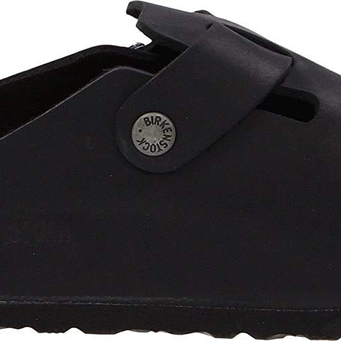 Birkenstock Boston Oiled Leather - Unisex Black Oiled Leather Shoe Deals Outlet