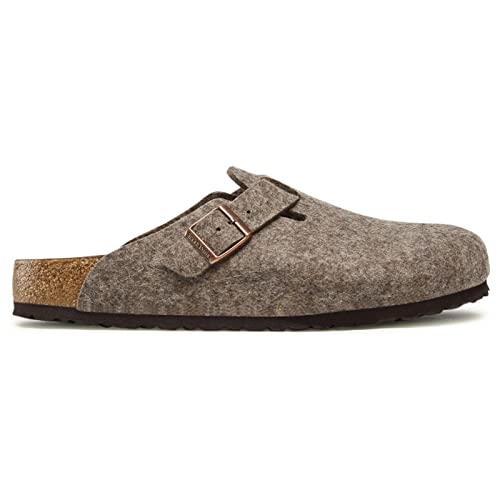 Birkenstock Boston Wool Clogs - Unisex Cacao Shoe Deals Outlet