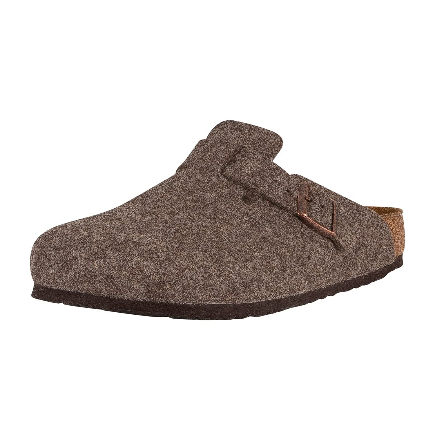 Birkenstock Boston Wool Clogs - Unisex Cacao Shoe Deals Outlet