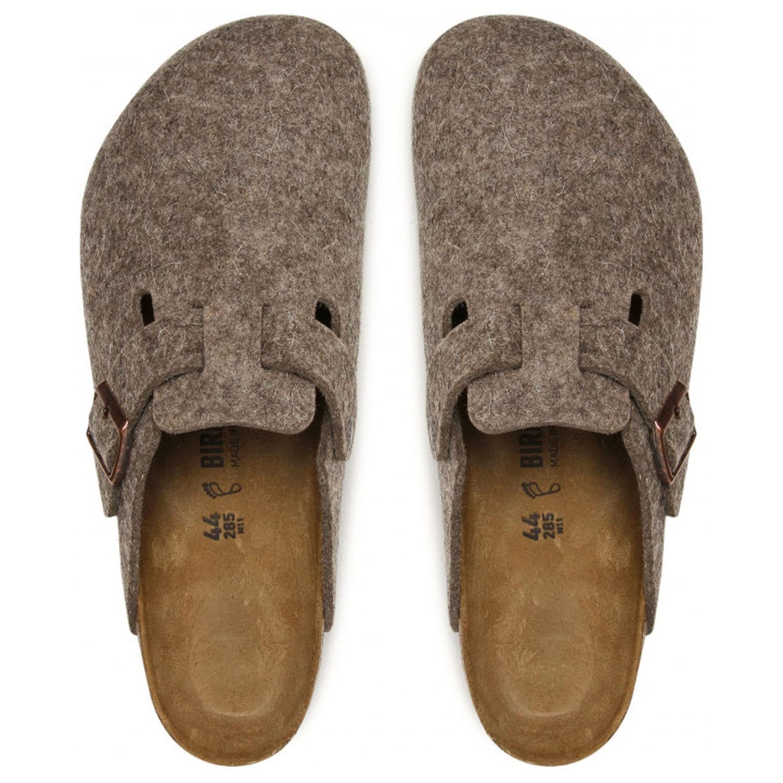 Birkenstock Boston Wool Clogs - Unisex Cacao Shoe Deals Outlet