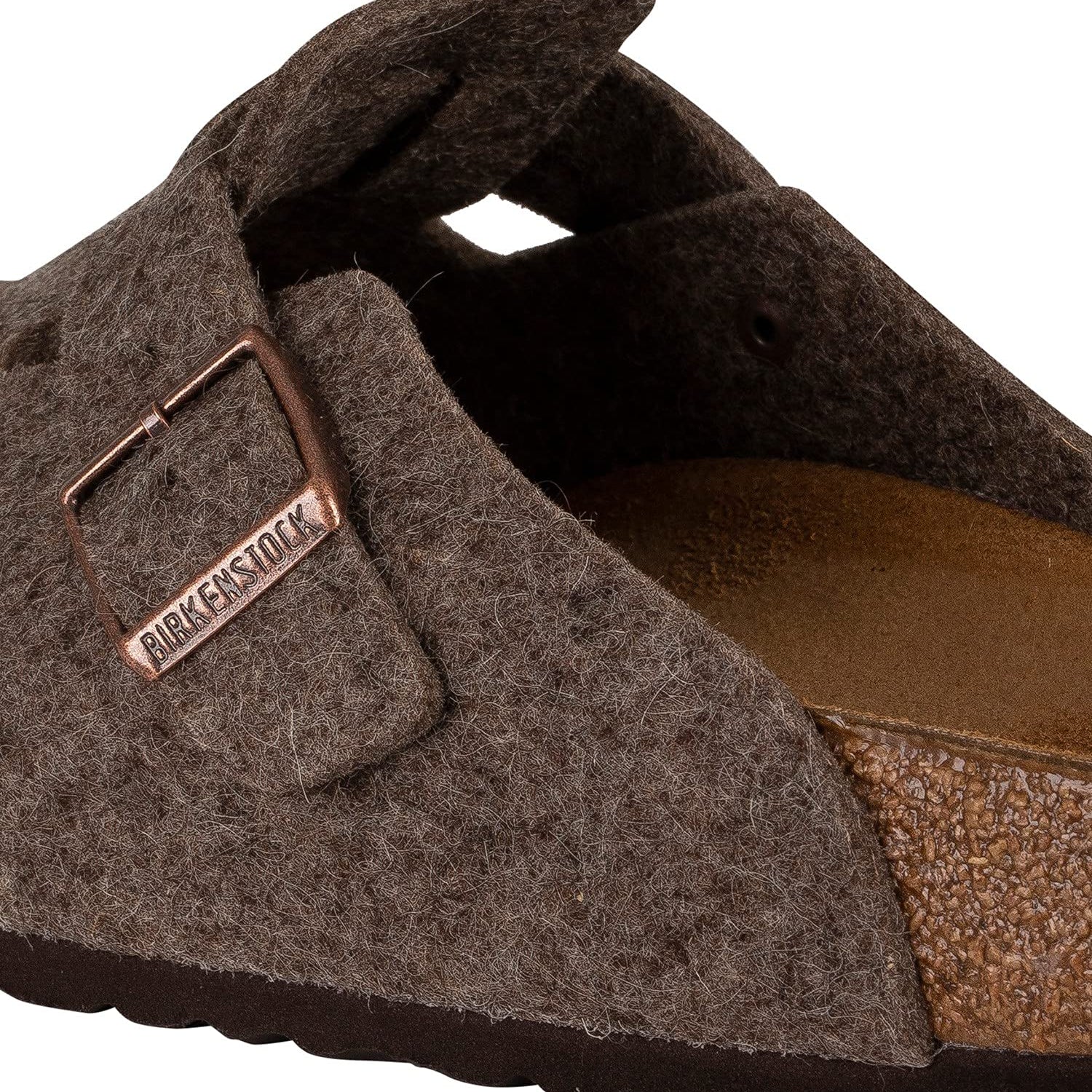 Birkenstock Boston Wool Clogs - Unisex Cacao Shoe Deals Outlet