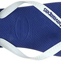 Havaianas Brazil Logo Flip Flops - Unisex Marine Blue Shoe Deals Outlet