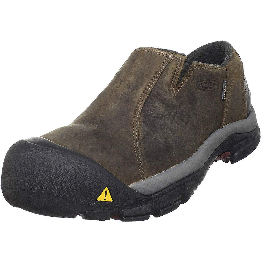 KEEN Brixen Low Waterproof - Men's Slate Black/Madder Brown Shoe Deals Outlet