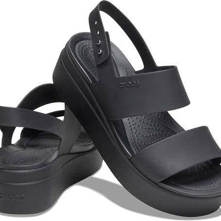 Crocs Brooklyn Low Wedge - Women's Black/Black Shoe Deals Outlet