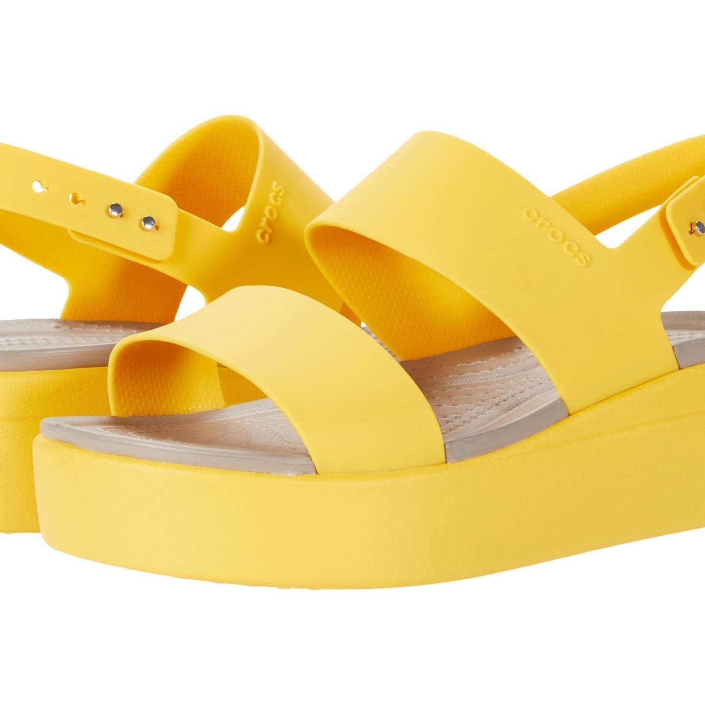 Crocs Brooklyn Low Wedge - Women's Canary/Canary Shoe Deals Outlet
