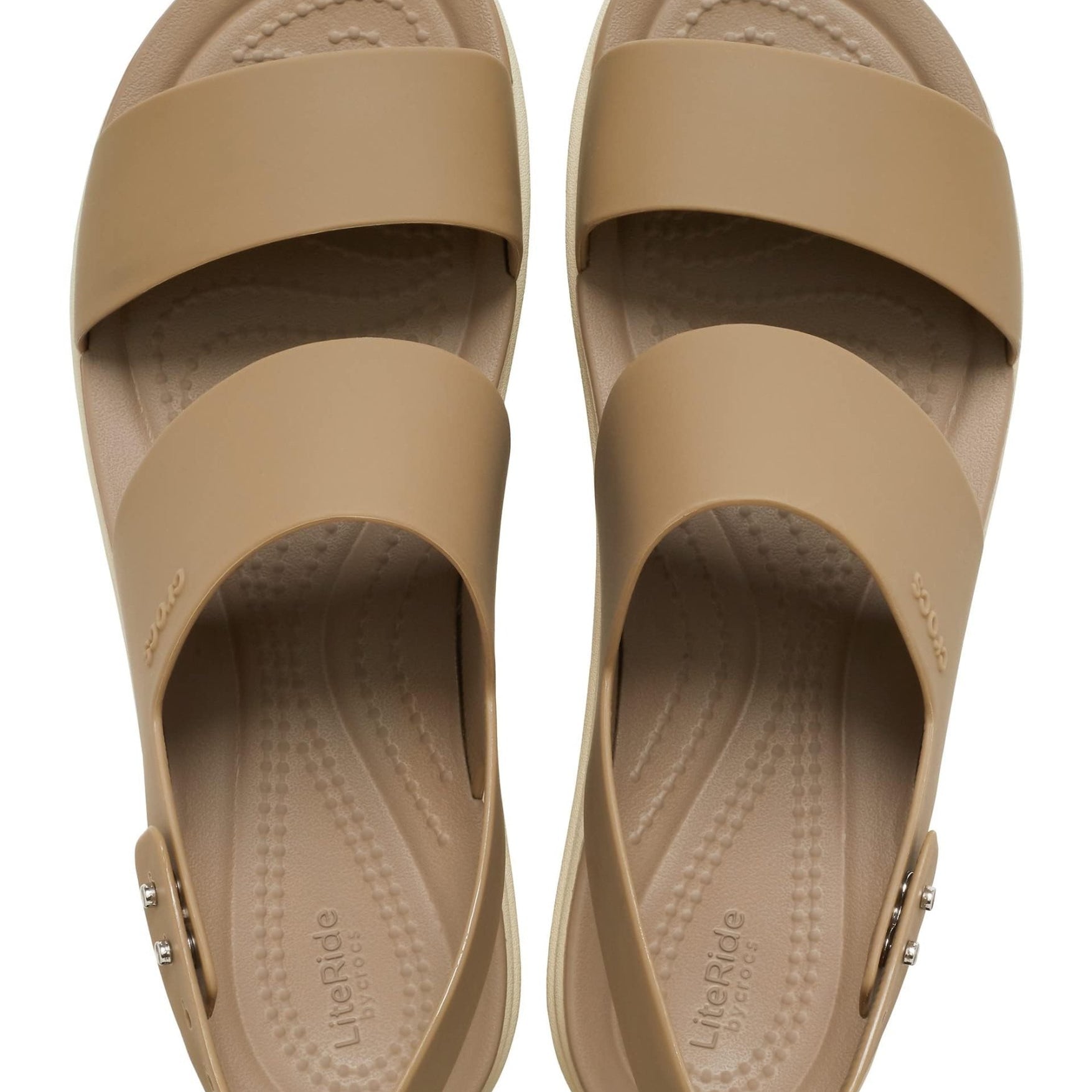 Crocs Brooklyn Low Wedge - Women's Khaki/Bone Shoe Deals Outlet