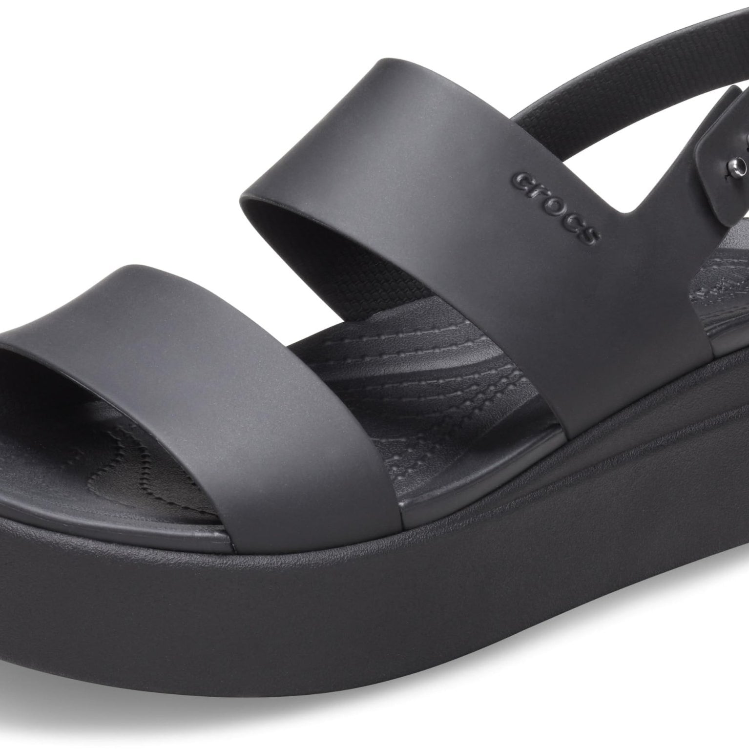 Crocs Brooklyn Low Wedge - Women's Black/Black Shoe Deals Outlet