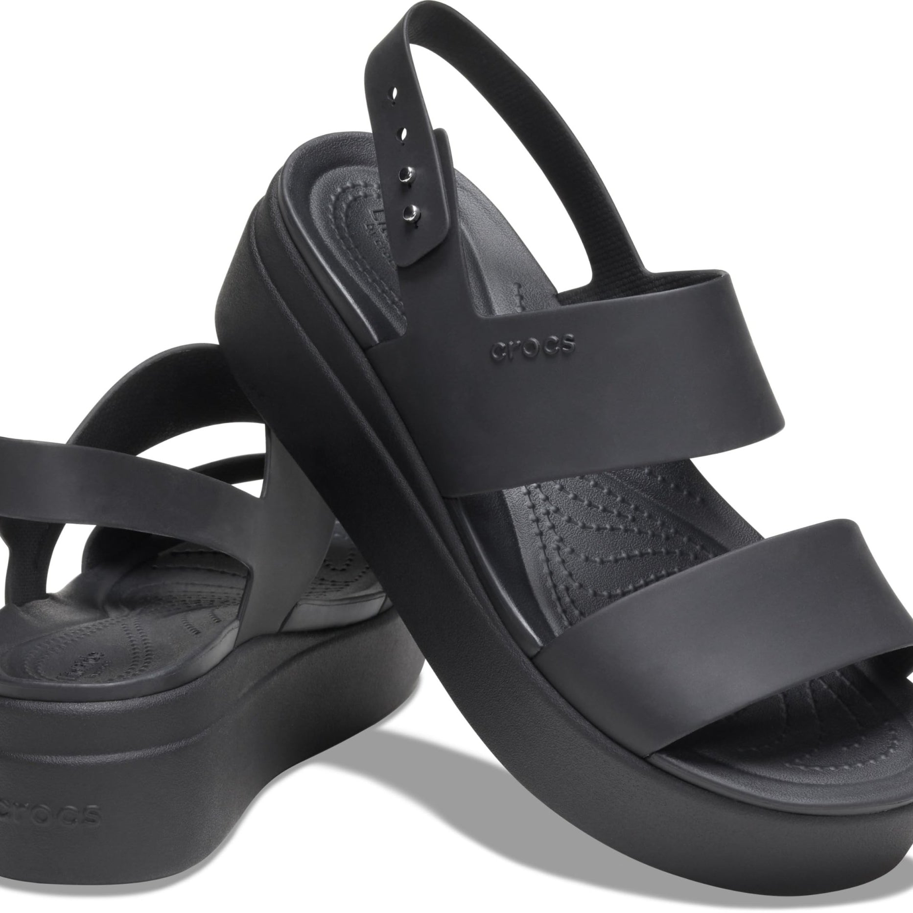 Crocs Brooklyn Low Wedge - Women's Black/Black Shoe Deals Outlet