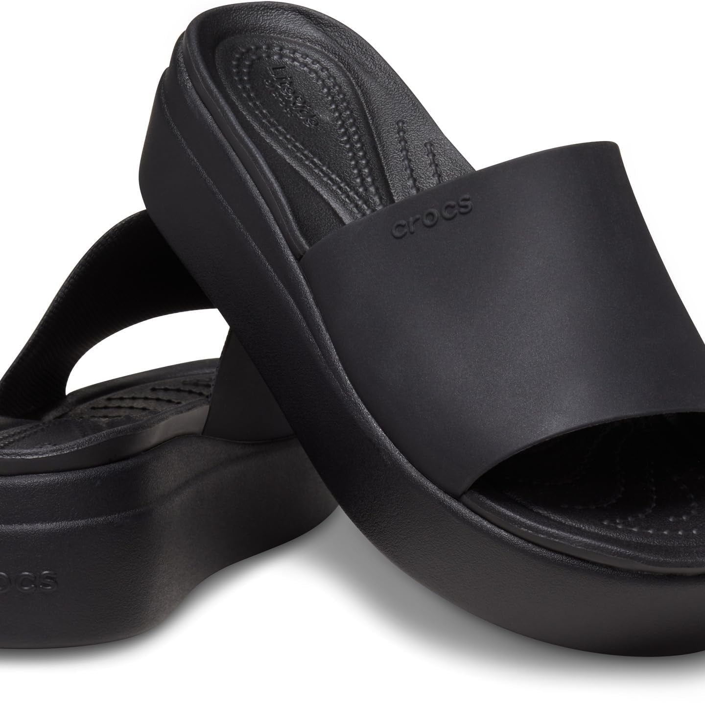 Crocs Brooklyn Slide - Women's Black Shoe Deals Outlet