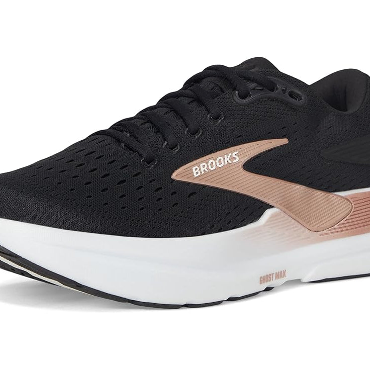 Brooks Ghost Max 3 Black / Black / Rose Gold 10.5 D 195394696974 Shoe Deals Outlet